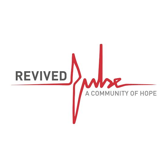 Revived Pulse logo featuring a red heartbeat line forming the word 'Pulse, A Community of Hope' on a white background.